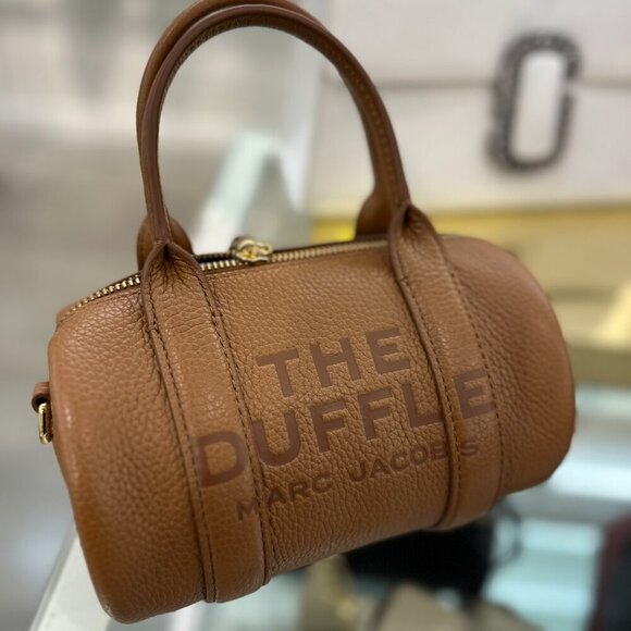NWT!NEW!Marc Jacobs Mini Duffle Bag -Argan Oil Brown Pebble Leather Women - Picture 5 of 12